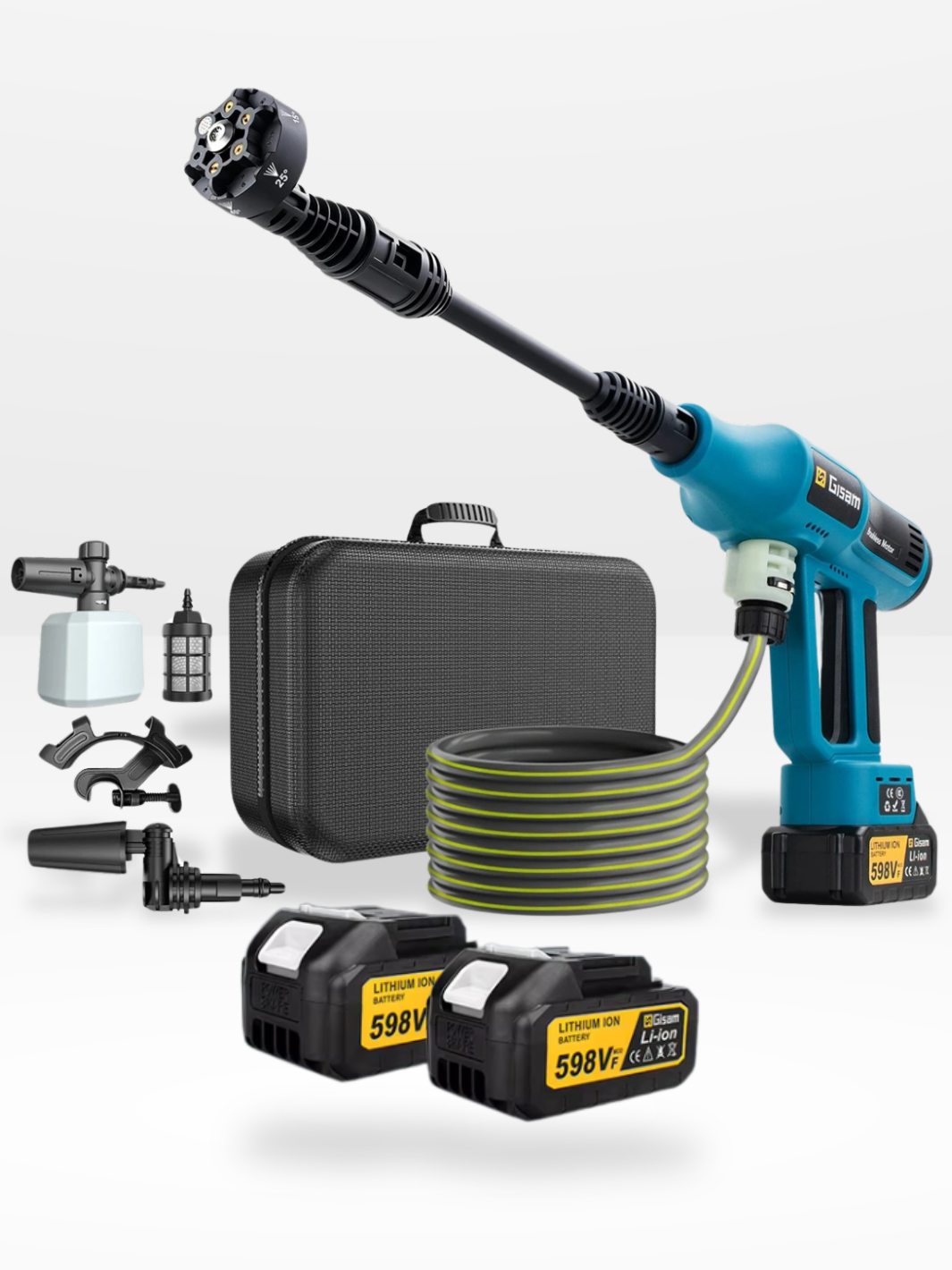 Marcherelle™ – Nettoyeur Haute Pression Sans Fil 100 Bars Rechargeable