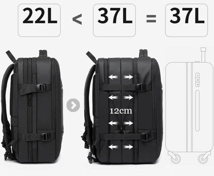 Marcherelle™ – Sac à Dos Voyage Cabine 17” Extensible & Imperméable