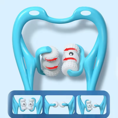 Elektryczny Masażer na Szyję i Plecy z 6 Rolkami Relaksującymi