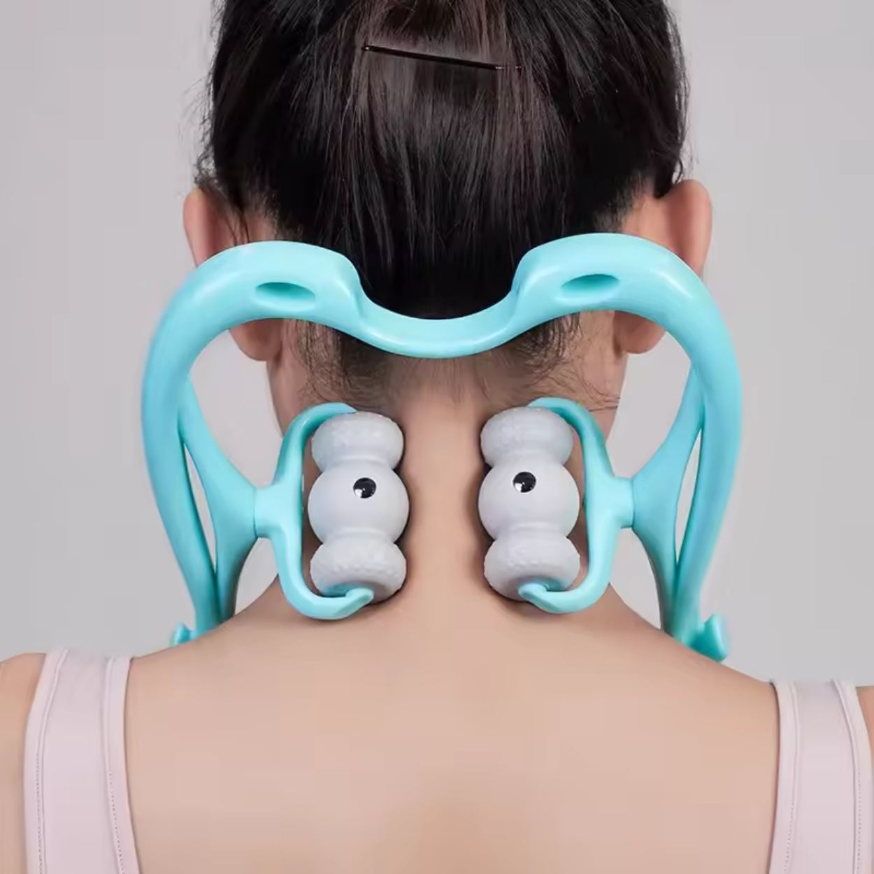 Elektryczny Masażer na Szyję i Plecy z 6 Rolkami Relaksującymi