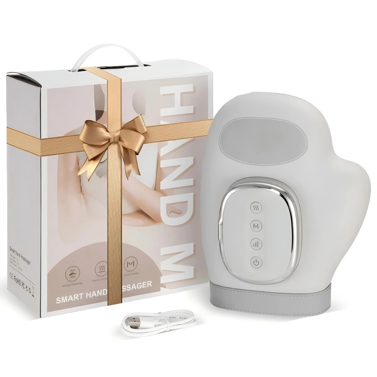 Elektryczny podgrzewany masażer do rąk na stawy