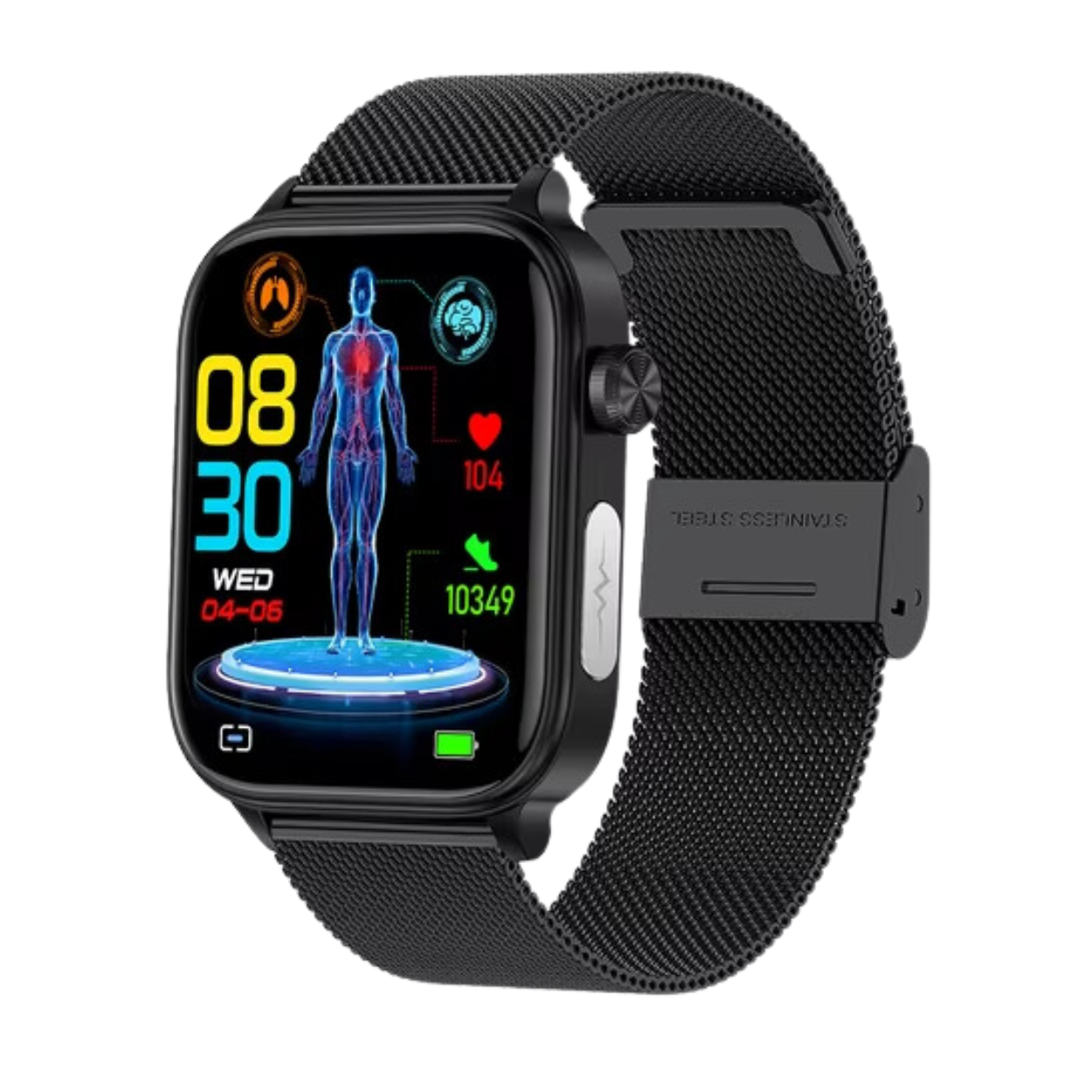 Smartwatch Fitness z EKG i Monitorowaniem Zdrowia