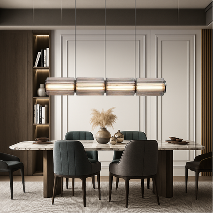 Elegancka lampa wisząca ze szkła LED