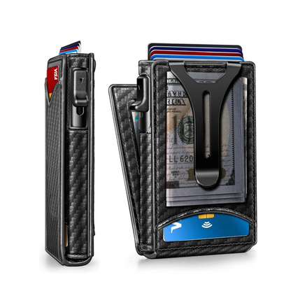 Smukły Portfel Aluminiowy z Ochroną RFID