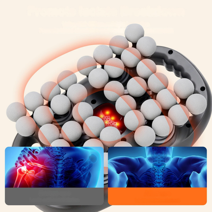 Profesjonalny pistolet do masażu mięśni z 6 regulowanymi głowicami, mocny