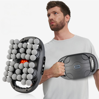 Profesjonalny pistolet do masażu mięśni z 6 regulowanymi głowicami, mocny