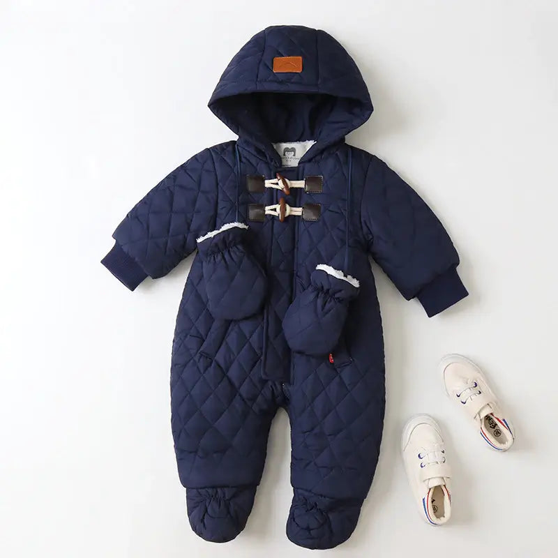 Miękki welurowy kombinezon dla niemowląt