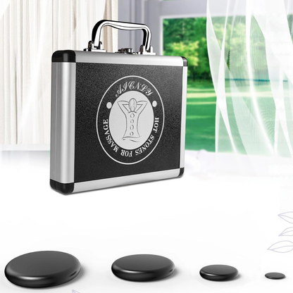 Podgrzewany kamień bazaltowy z wbudowanym ogrzewaniem do masażu