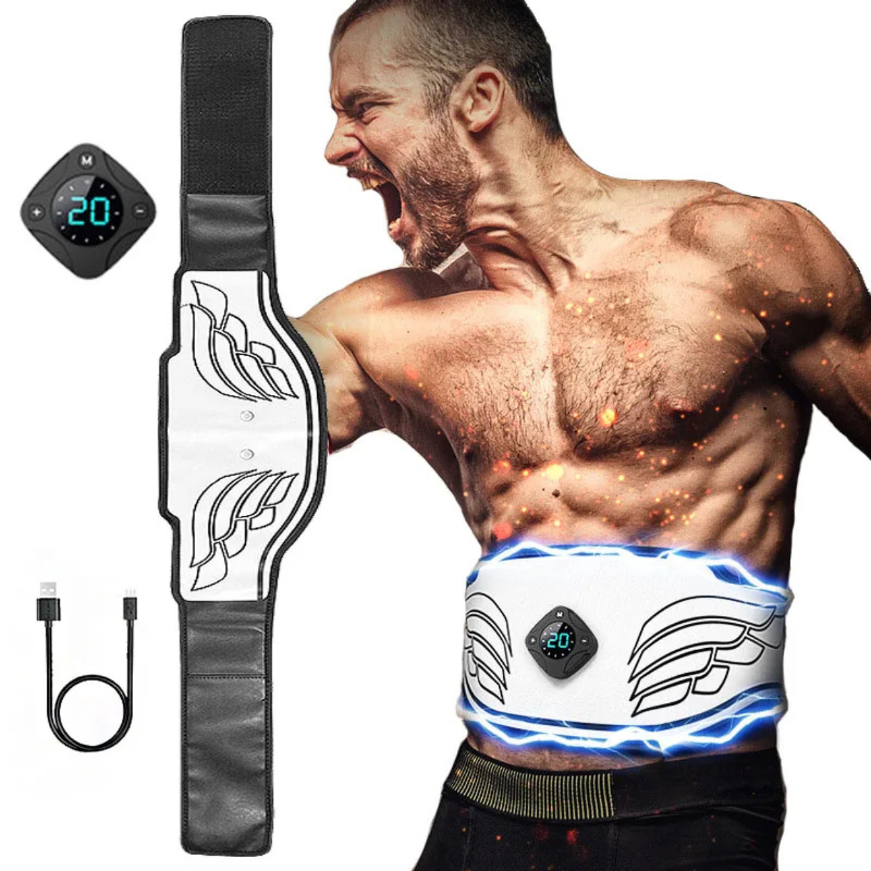 Stimulateur Musculaire Abdo et Fessiers Électrique - Marcherelle