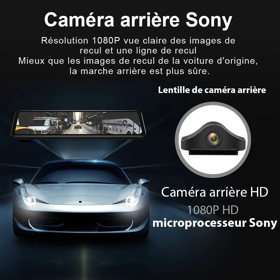 Lusterko Wsteczne z Kamerą 4K z GPS i Nagrywaniem