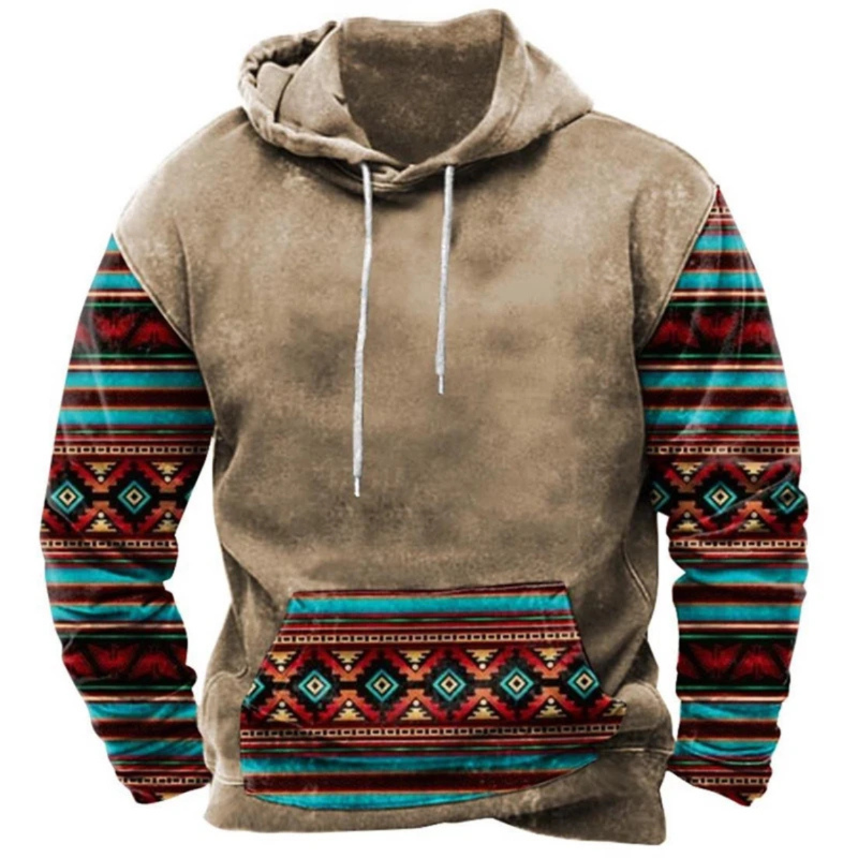 Kolorowa i Wygodna Bluza z Kapturem Streetwear z Nadrukiem