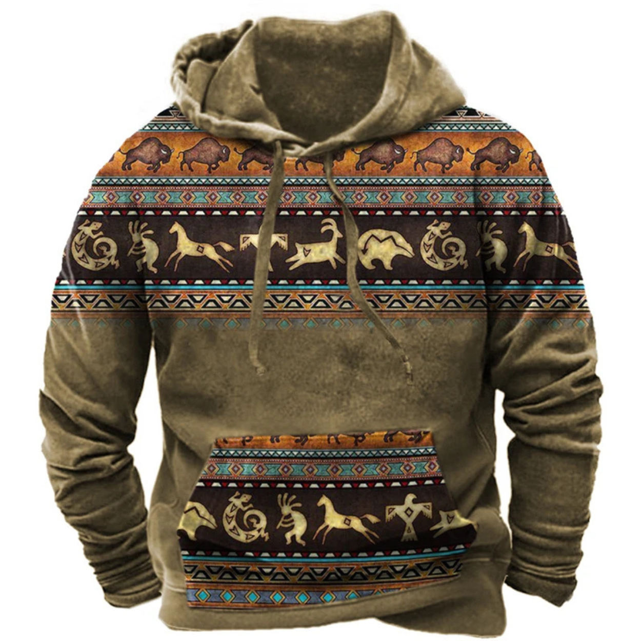 Kolorowa i Wygodna Bluza z Kapturem Streetwear z Nadrukiem
