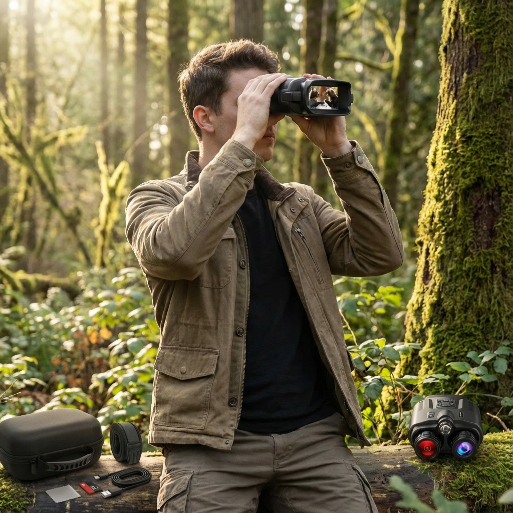 Marcherelle™ – Lornetka do widzenia nocnego 4k z szerokim i wyraźnym obrazem