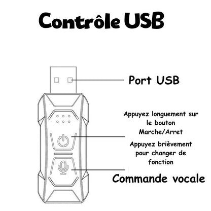 Elegancka lampka LED do wnętrza samochodu