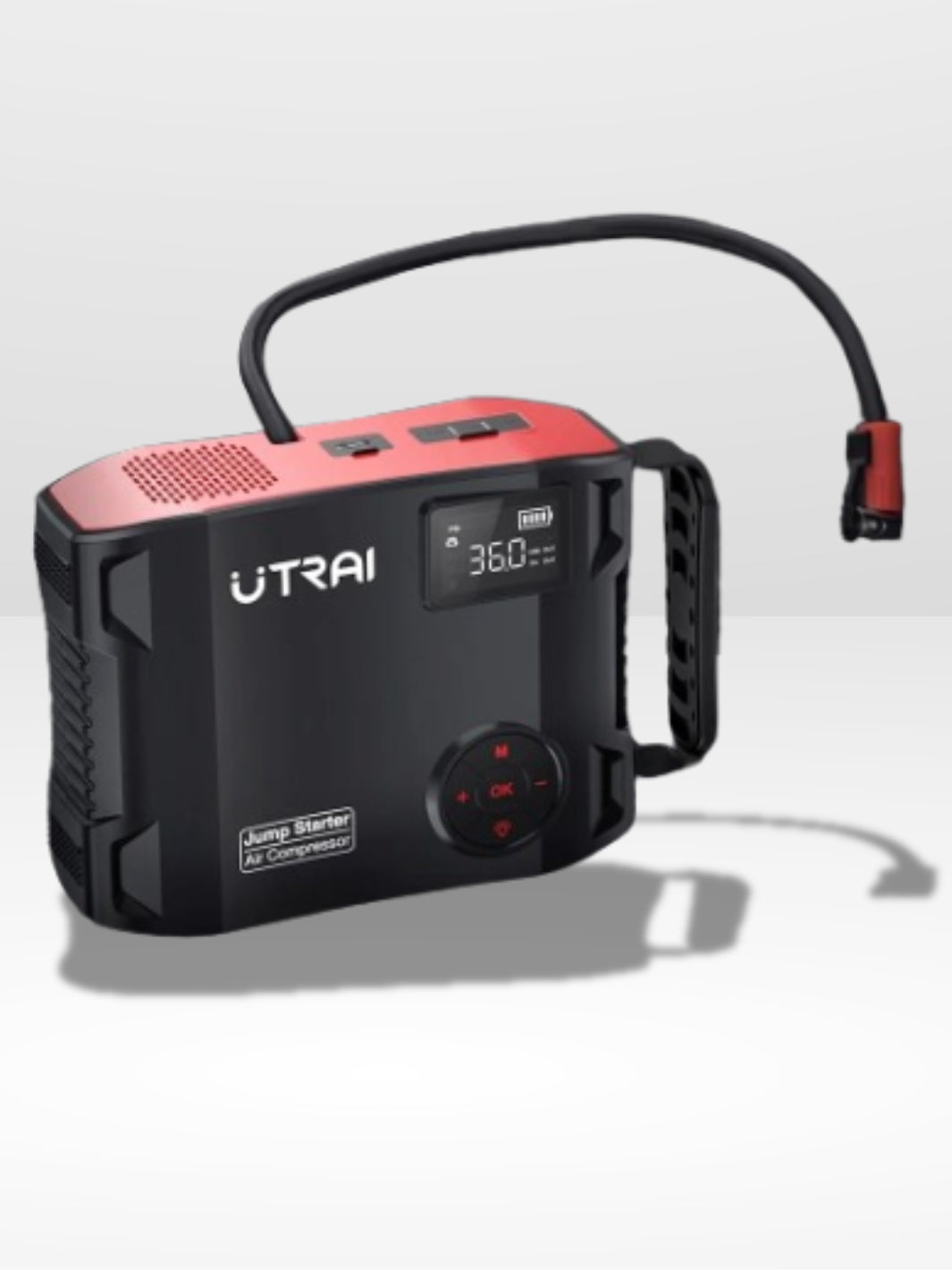 Kompaktowa i praktyczna pompa do opon 4 w 1