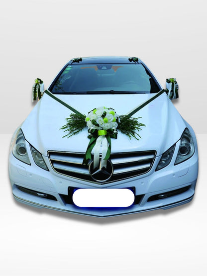 Romantyczny Wianek Ślubny na Samochód