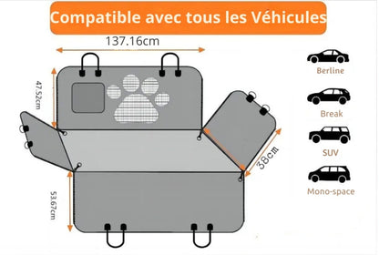 Pokrowiec na tylną kanapę do samochodu, ochronny i wodoodporny