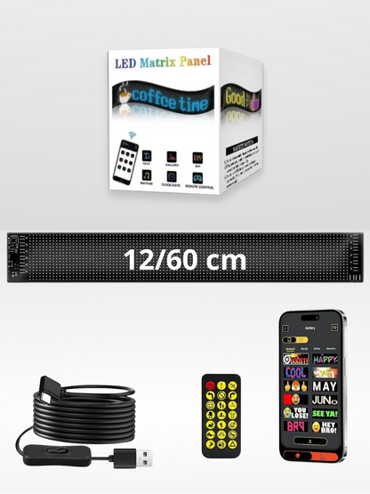 Personalizowany i regulowany panel LED do samochodu