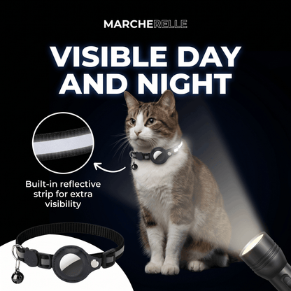Macherelle™ – Obroża GPS dla kota bez abonamentu | Kompatybilna z iOS i Android