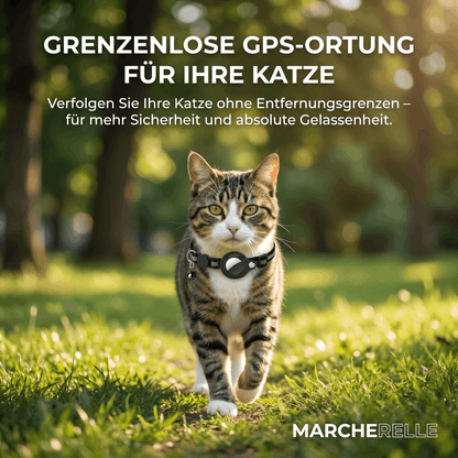 Macherelle™ – obroża GPS dla kota bez abonamentu | Kompatybilna z iOS i Android