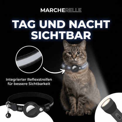 Macherelle™ – obroża GPS dla kota bez abonamentu | Kompatybilna z iOS i Android