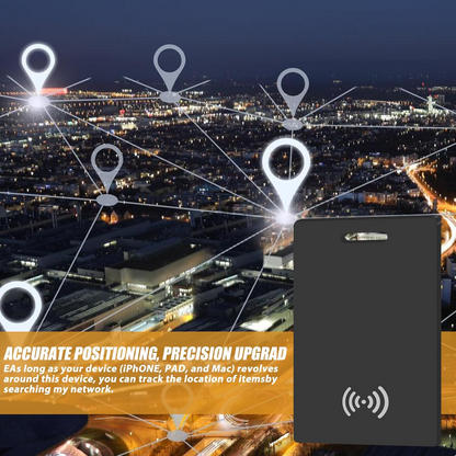 Marcherelle™ – Ładowalna Karta Śledzenia Portfela, Kompatybilna z Apple Find My