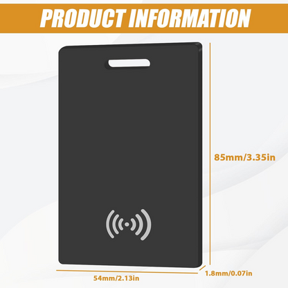 Marcherelle™ – Ładowalna Karta Śledzenia Portfela, Kompatybilna z Apple Find My