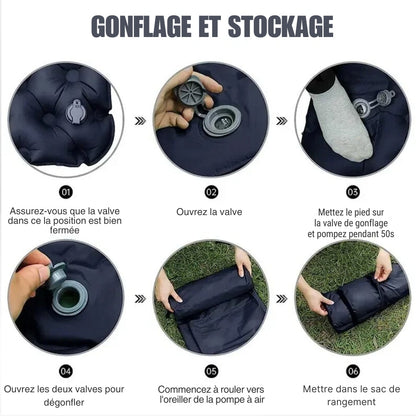 Dmuchany materac dla 2 osób wygodny i lekki