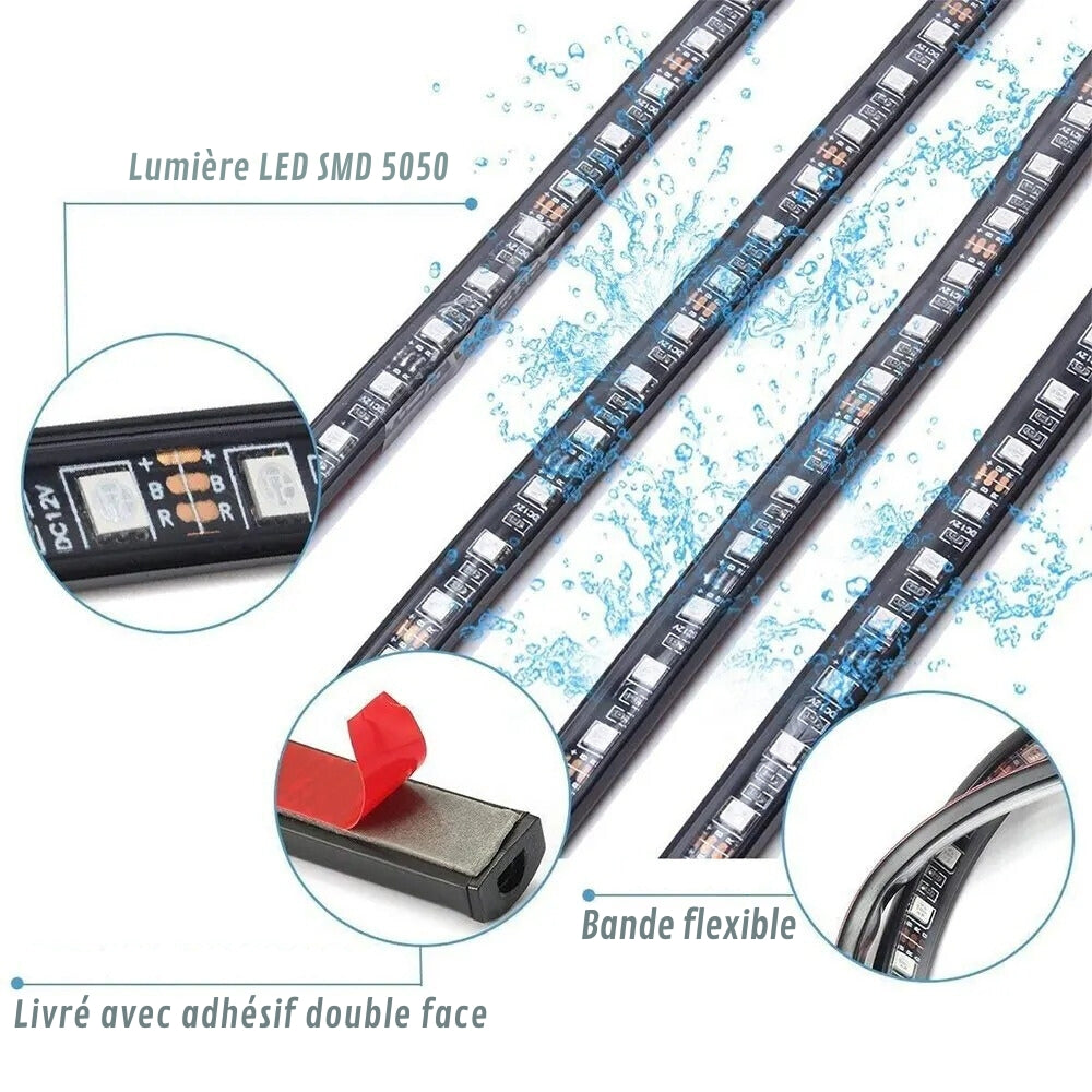 Futurystyczna lampa LED pod samochód