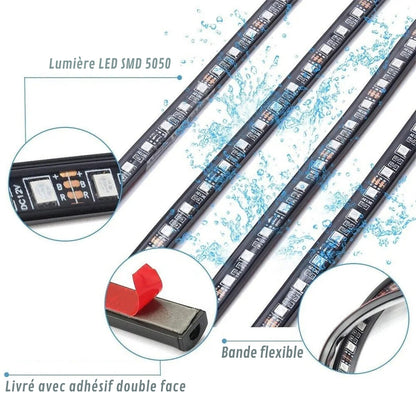 Futurystyczna lampa LED pod samochód