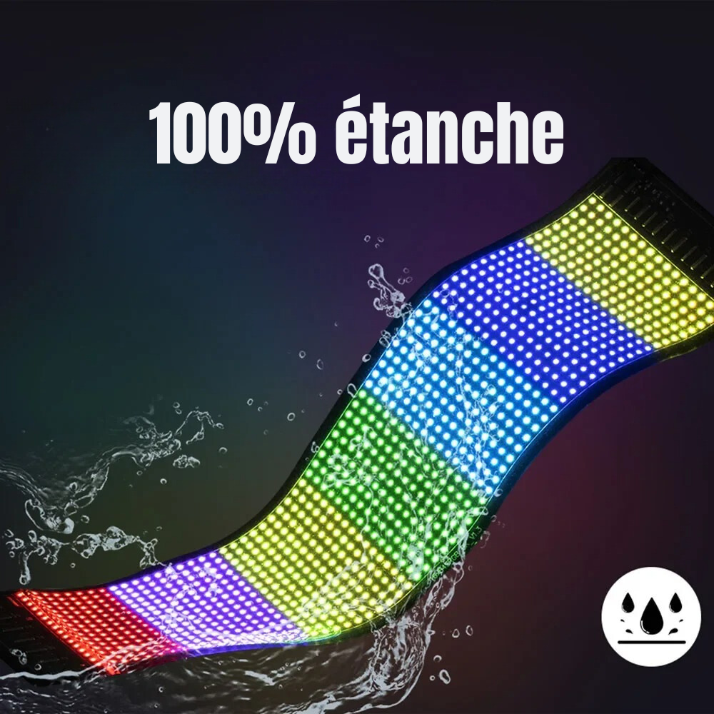 Personalizowany i regulowany panel LED do samochodu