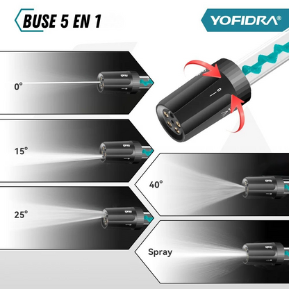 Przenośna myjka wysokociśnieniowa 220 barów, mocna 5 w 1