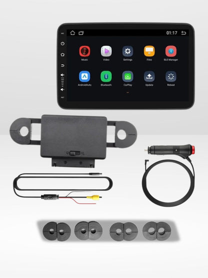 Przenośny ekran samochodowy Bluetooth z zagłówkiem