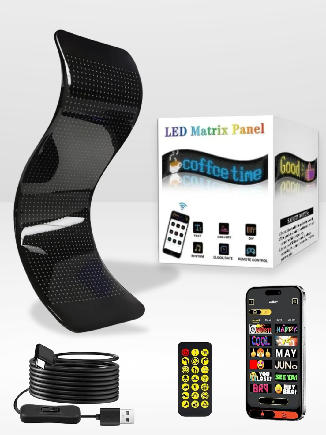 Personalizowany i regulowany panel LED do samochodu