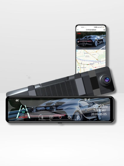 Lusterko Wsteczne z Kamerą 4K z GPS i Nagrywaniem
