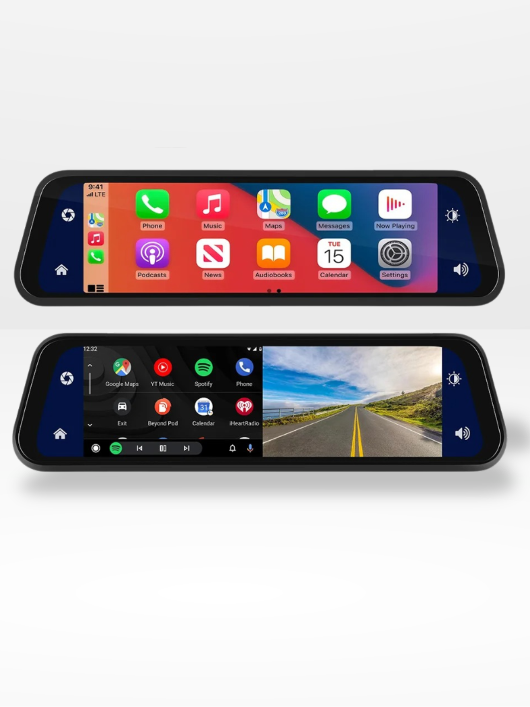 Lusterko z kamerą 4K przód/tył z CarPlay i nagrywaniem