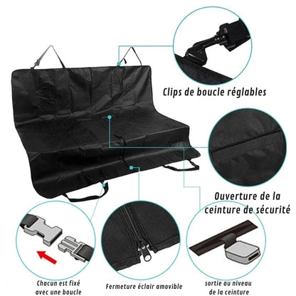 Pokrowiec samochodowy chroniący wnętrze dla psa