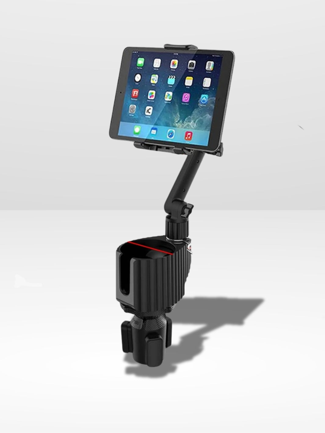 Uchwyt na telefon do samochodu z praktycznym uchwytem na kubek