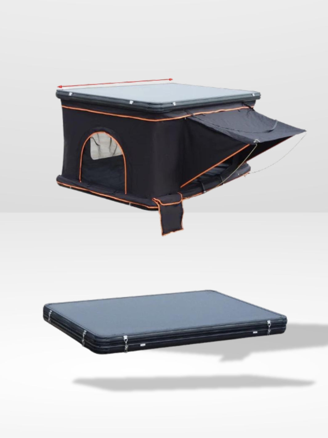 Lekki i kompaktowy aluminiowy namiot dachowy